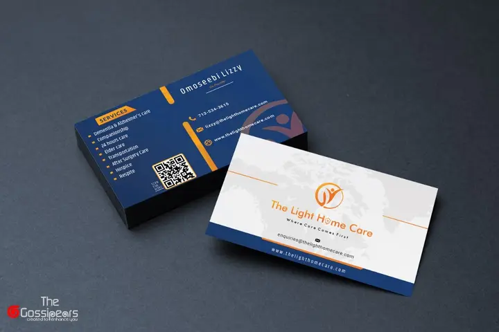 Business cards for The Light Home Care